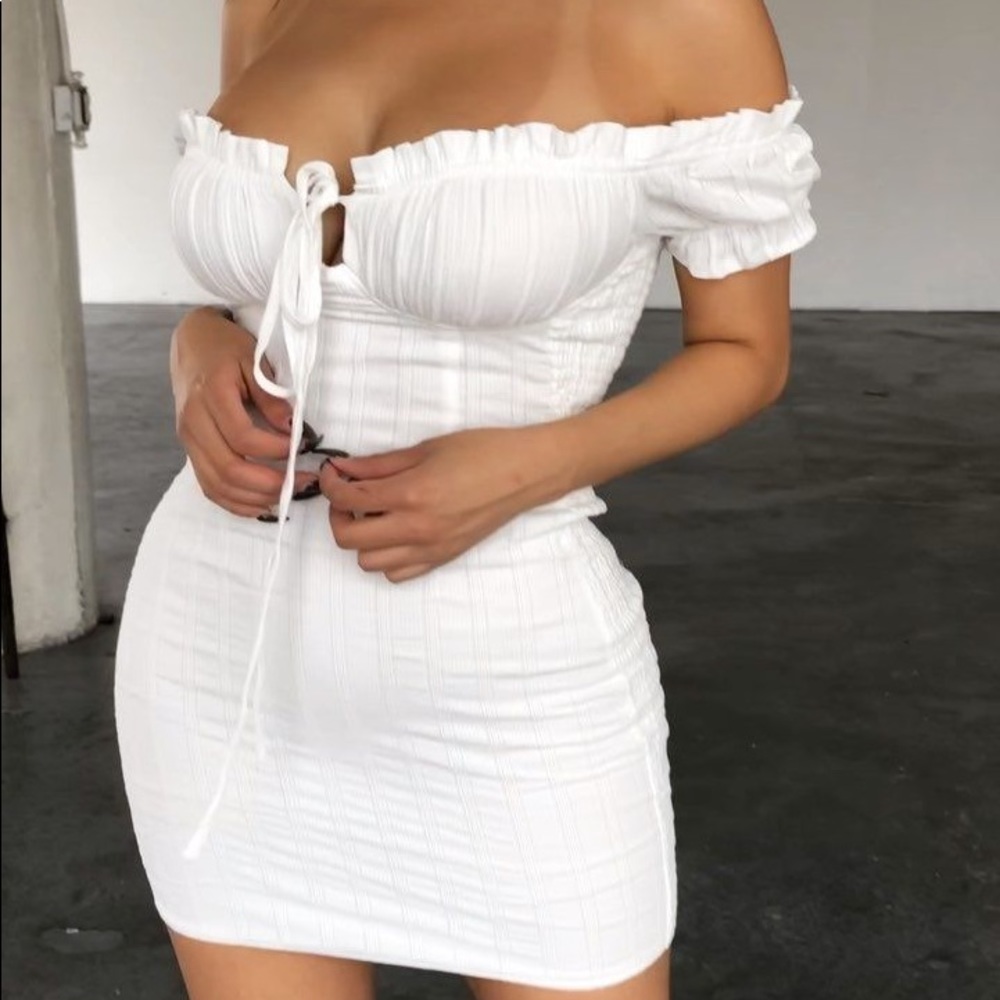 Sexy White Mini Dress
